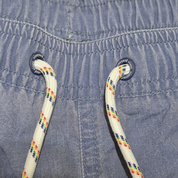 Vineyard Vines Island Chappy Swim Trunk Blue Stripe Lined Board Short XL Pockets - Picture 8 of 10